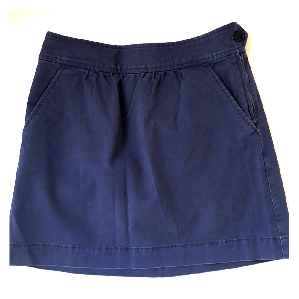 J. Crew Size 0 Navy A-Line Skirt